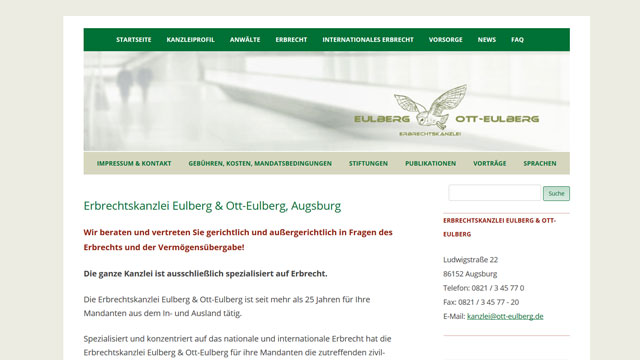 Kanzlei Eulberg – Erbrecht – Referenz